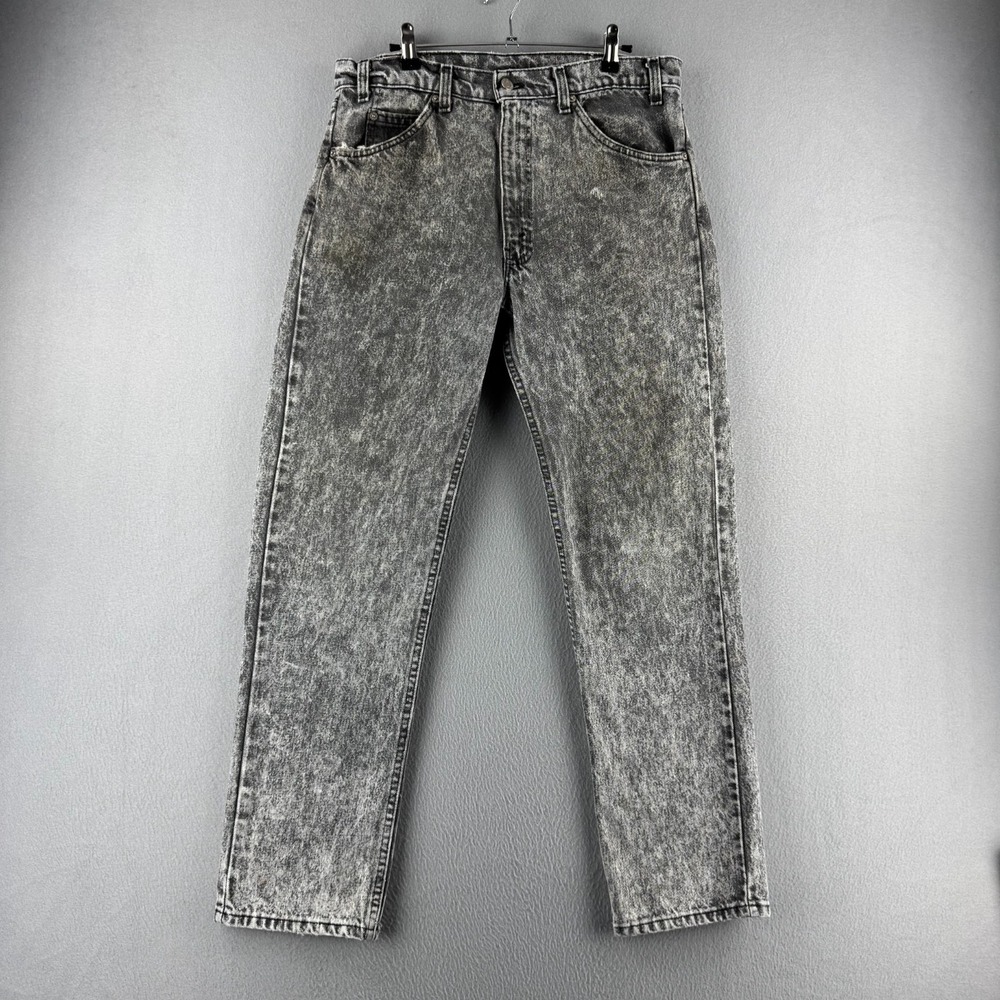 Vintage Levis Jeans Mens 34x30 (Fits 33x29) Acid Wash 505 80s Made in USA